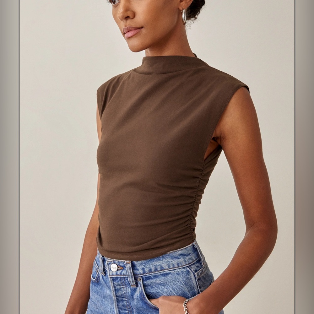 Reformation Lindy Knit Top - Size S